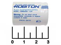 Аккумулятор 1.2V 1.2A Ni-CD 4/5SC Robiton