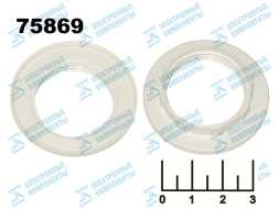 Кольцо для патрона E14 белое