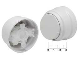 Выключатель 1-клавишный накладной (ретро) белый Bylectrika (A1 10-2201)