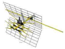 Антенна наружная для цифрового ТВ Funke ABM 3517 с усилителем (питание от ресивера)