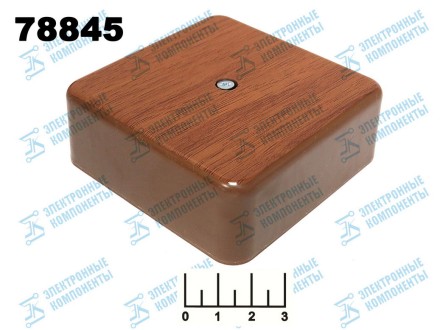 Коробка распределительная 75*75*28 дуб ИЭК (КМ41216-05)