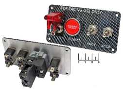 Панель управления с подсветкой (1+2 тумблера+кнопка старт) YJ-ISP10 (20-0127)