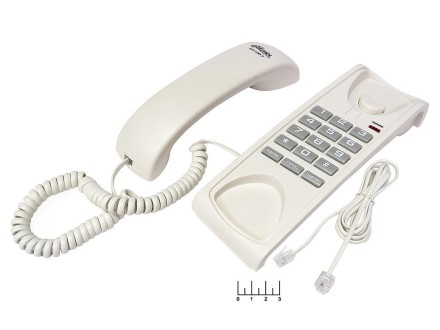 Телефон проводной Ritmix RT-007 (белый)