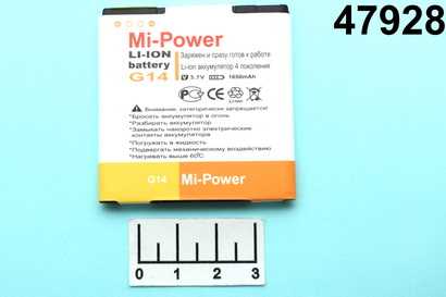 Аккумулятор HTC Sensation XL/EVO/G14/G18 3.7V 1.65A Mi-Power