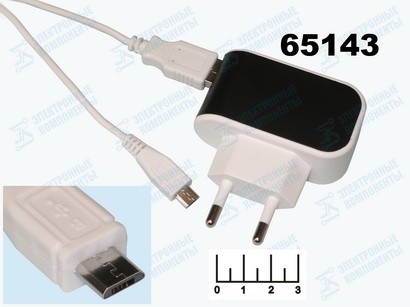 Сетевое зарядное устройство USB 5V 2.1A (шнур micro USB) SBP-8060/SBP-8070 Smartbuy