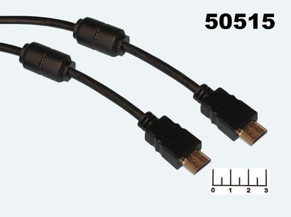 ШНУР HDMI-HDMI 1.5М GOLD ПЛАСТИК (ФИЛЬТР) 17-6203-9