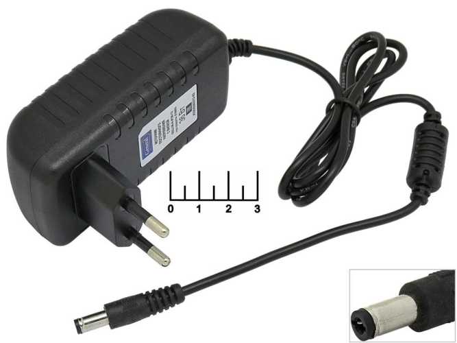 Блок питания 12V 3A General импульсный (5.5*2.5) (510003)