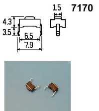 Кнопка тактовая 6*3*4.3 (IT-0343)