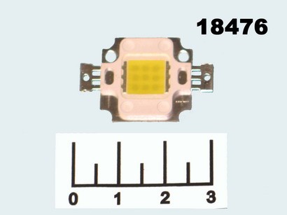 Светодиод LED 10W белый теплый 9-11V 1A 1000lm 3000K HP10WW-12