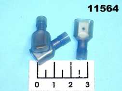 Клемма ножевая штекер 6.3мм синяя нейлон (MDFNY2-250)