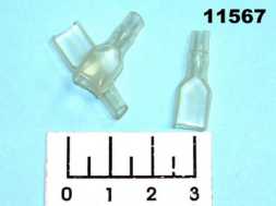 Кембрик на клемму 6.3мм прозрачный