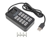 USB HUb 10 port HI-Speed P-1603 1м