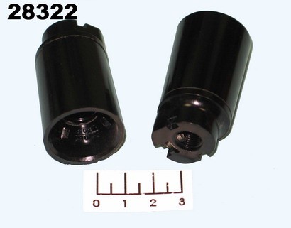 Патрон для лампы E14 (люстра) черный