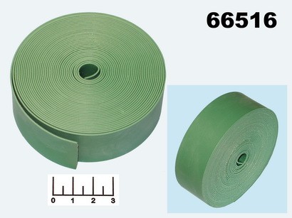Термоусадочная лента 0.8мм*25мм*5м зеленая (1 метр)