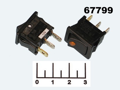 Выключатель 12/16 R13-66B2 желтый 3 контакта
