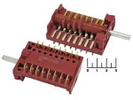 Переключатель для плит 9 позиций 16 контактов XZ307B-005 (307005)