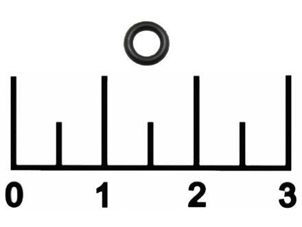 Кольцо уплотнительное резиновое 3*1мм черное