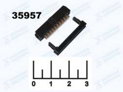 Разъем 20pin гнездо на шлейф шаг 2мм IDC2-20F