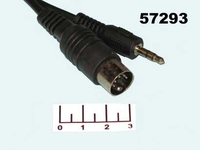 Шнур AUD 3.5-DIN 5pin 1м стерео