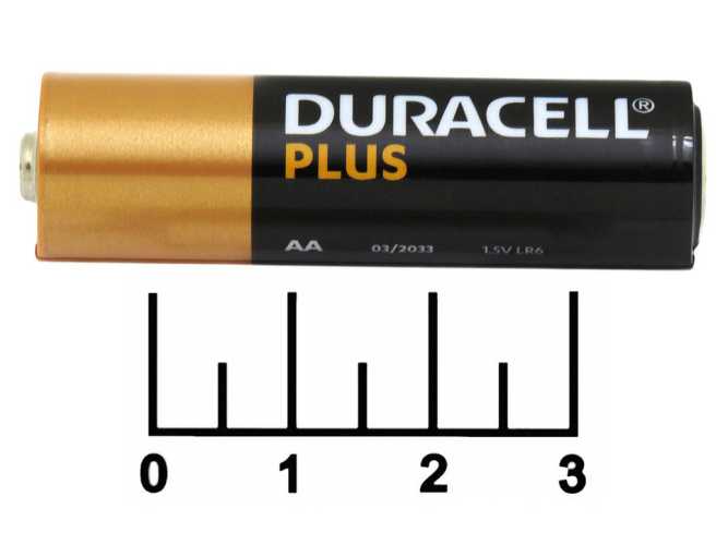 Батарейка AA-1.5V Duracell Plus Alkaline LR6 (АА)
