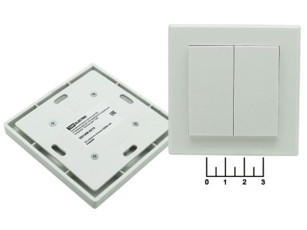 Выключатель электрический двухканальный беспроводной TDM РВ (SQ1508-0215)