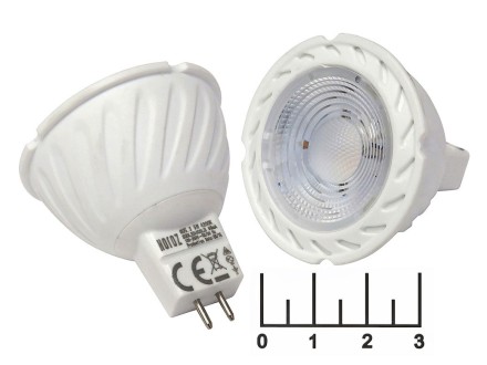 Лампа светодиодная 220V 5W MR16 GU5.3 4200K белый 3LED Horoz