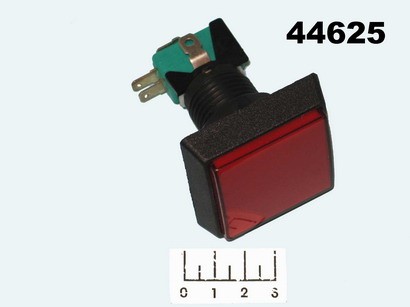 Кнопка для игровых автоматов красная 40*40 GMSI-2B-S