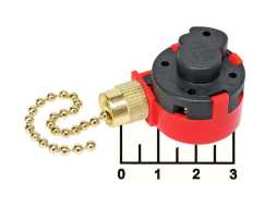 Выключатель 250/3 250V 3A с цепочкой для светильника 4 контакта