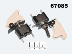 Тумблер 12/20 ASW-07D LED белый 3 контакта с защитой (SAC-01)