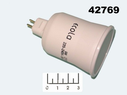Лампа энергосберегающая 9W MR16 2700K белый теплый Ecola (50*76) M22W09ECB