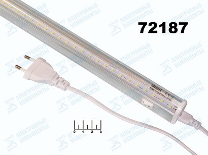 Светильник светодиодный для растений T5 18W с выключателем Uniel ULI-P10 (560мм) (кремовый)