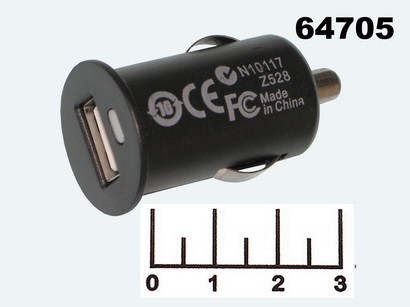 АВТОМОБИЛЬНОЕ ЗАРЯДНОЕ УСТРОЙСТВО USB 5V 1A (USB-634/N-6868)