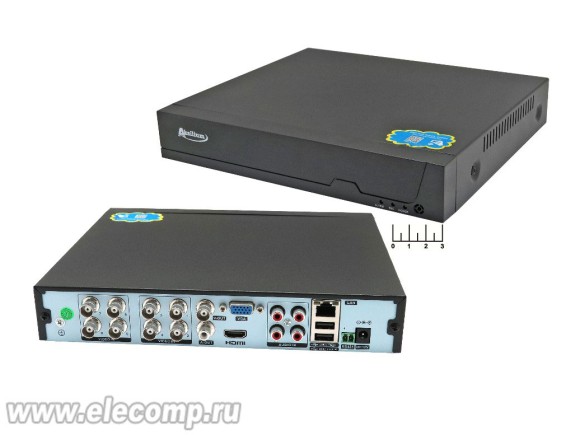 Видеорегистратор 8 каналов HVR-0805N + мышь (гибридный)