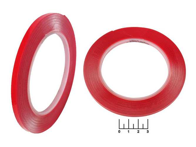 Скотч двухсторонний 5мм*5м прозрачный (акриловый) PM-DS05/PM-INR04