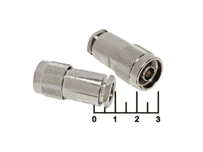 Разъем N штекер под пайку RG-213 304E (36мм)