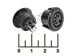 Разъем DIN 5pin гнездо в панель пластик