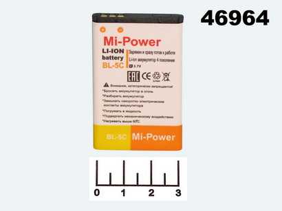 Аккумулятор Nokia 6600/1100/3650 BL-5C Mi-Power (291-9749)