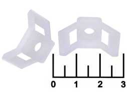 Крепеж кабеля 5*9мм под винт белый (STM-3W)