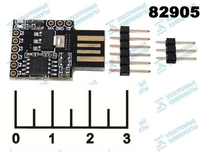 Радиоконструктор Arduino Digispark ATTINY85 USB + PLS