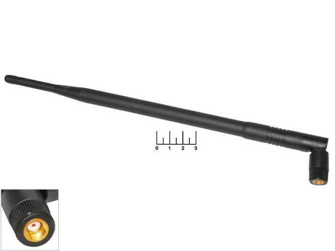 Антенна Wi-Fi для роутера 7dB SMA 28см реверс