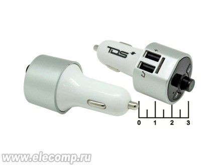 Модулятор MP3/FM/USB + bluetooth 5V 3.1A (TS-CAF11) (черный)