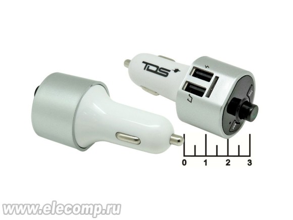 Модулятор MP3/FM/USB + bluetooth 5V 3.1A (TS-CAF11)