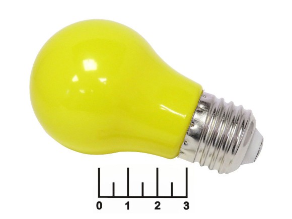 Лампа светодиодная 220V 3W E27 желтая Feron LB-375 (50*91) (25921)
