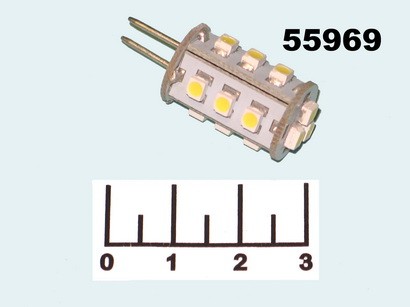 Лампа светодиодная 12V 0.9W G4 6000K белый холодный LED 15 Uniel