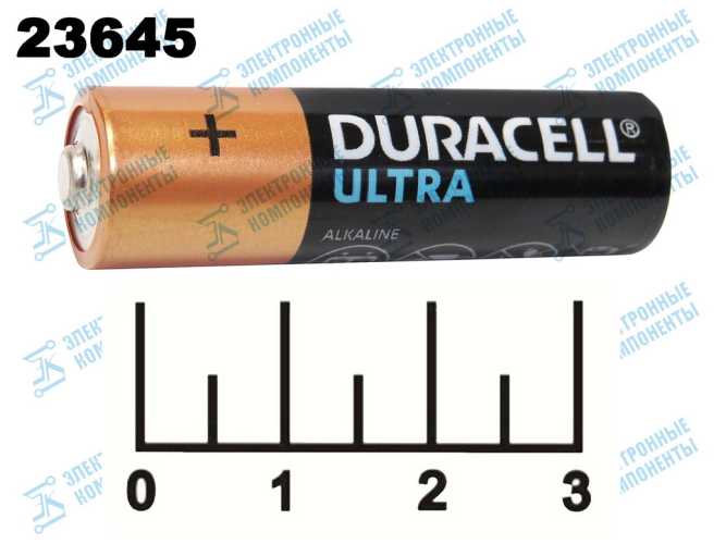Батарейка AA-1.5V Duracell Ultra Alkaline LR6 (АА)