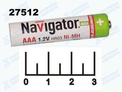 Аккумулятор AAA 1.2V 1A Navigator Ni-MH (ААА)