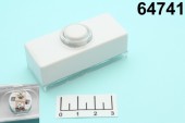 Кнопка для электрозвонка белая влагозащищенная Buron 7730