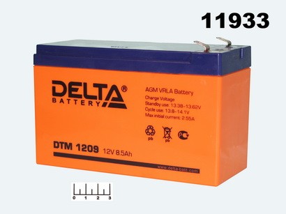 Аккумулятор 12V 9A DTM1209 Delta