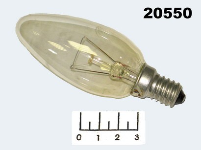 Лампа свеча прозрачная 40W E14 Космос
