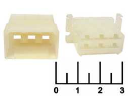 Корпус разъема 6pin в комплекте 6.3мм с крепежом